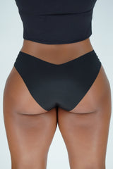 Black Seamless Cheeky