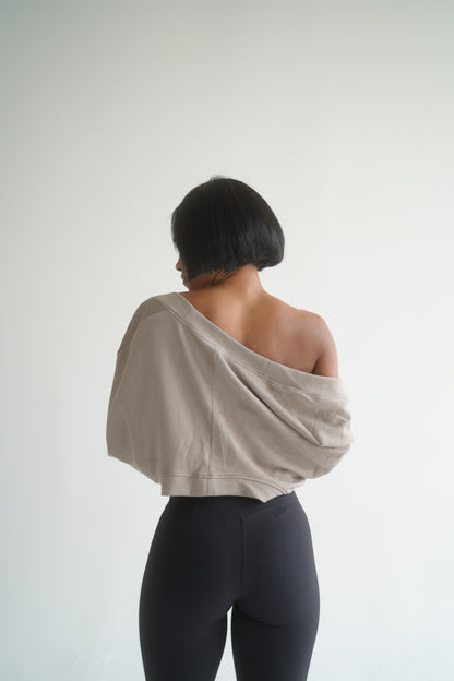 Taupe Shawl Jacket