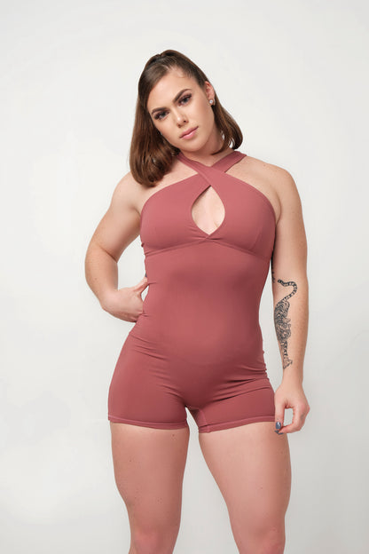 Cross Halter Bodysuit